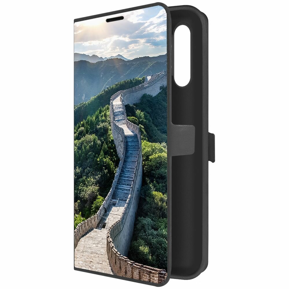 Чехол-книжка Krutoff Eco Book для Samsung Galaxy A13 (A135) Китай Великая Стена (черный)