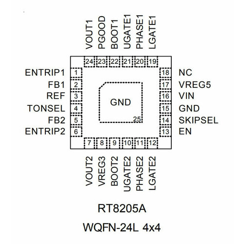 Микросхема RT8205AGQW CJ=