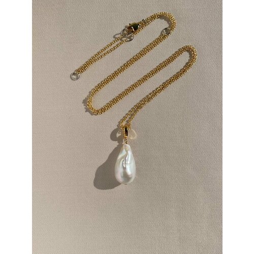 Колье by mar, жемчуг культивированный, жемчуг барочный, жемчуг пресноводный, белый