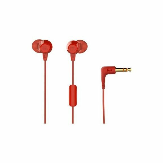 Гарнитура вкладыши JBL C50HI 1.2м красный проводные