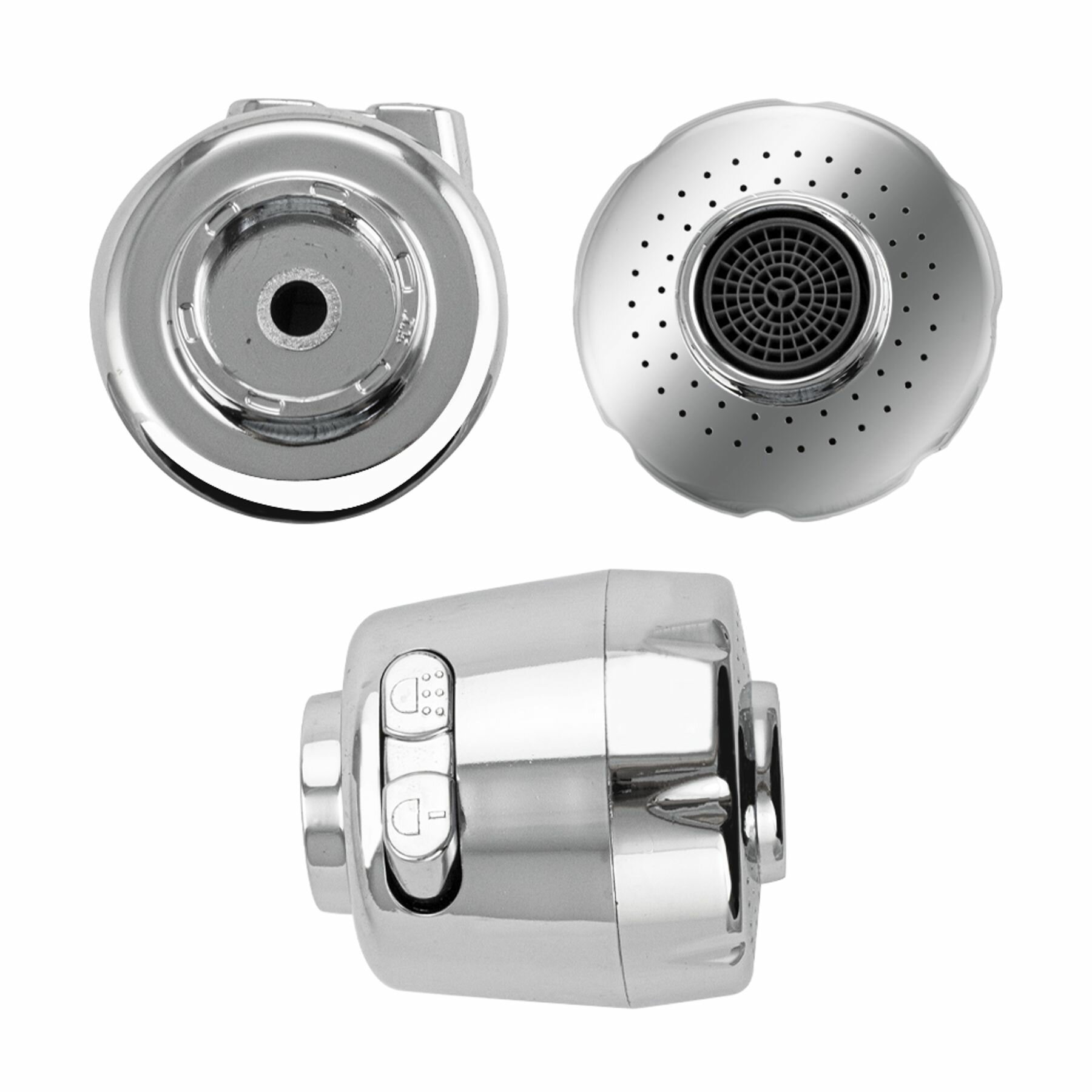 Изображение Аэратор для кухонного гусака 2-х режимный, хромированный