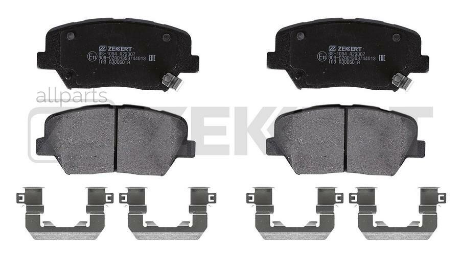 ZEKKERT BS-1094 Колодки торм. диск. передн. Kia Seltos 19- Carens IV 13- K9 II 19- Hyundai Santa Fe III 12- Gran