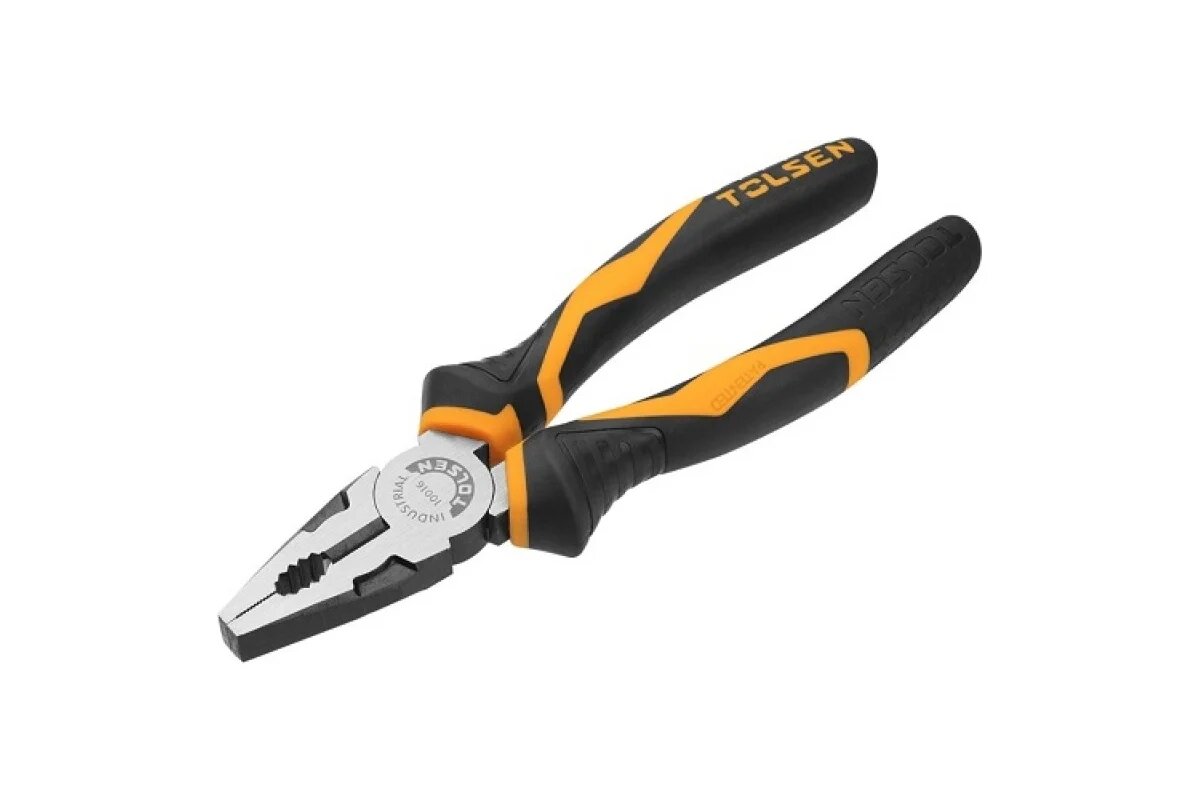Плоскогубцы TOLSEN профи комбинированная рукоятка Cr-V 180 мм 10016