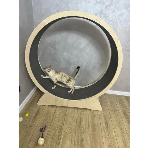 Колесо беговое для кошек, бежевое, разборный каркас, 150 см, без покраски