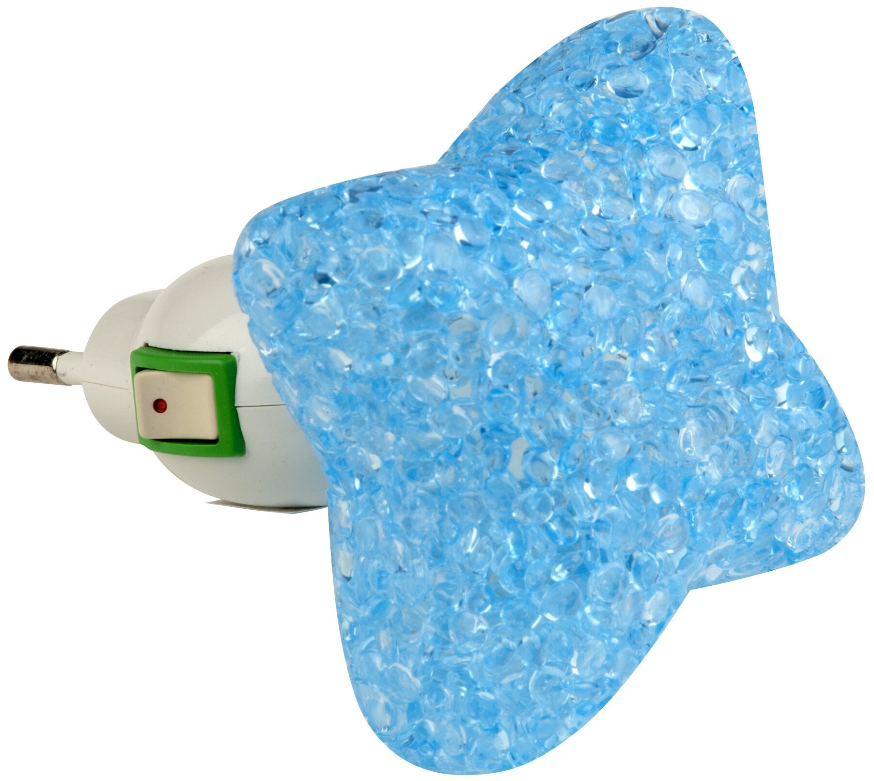 Обзор: Настенный светодиодный светильник ночник Uniel DTL-309-Звездочка/Blue/1LED/0,1W 10334