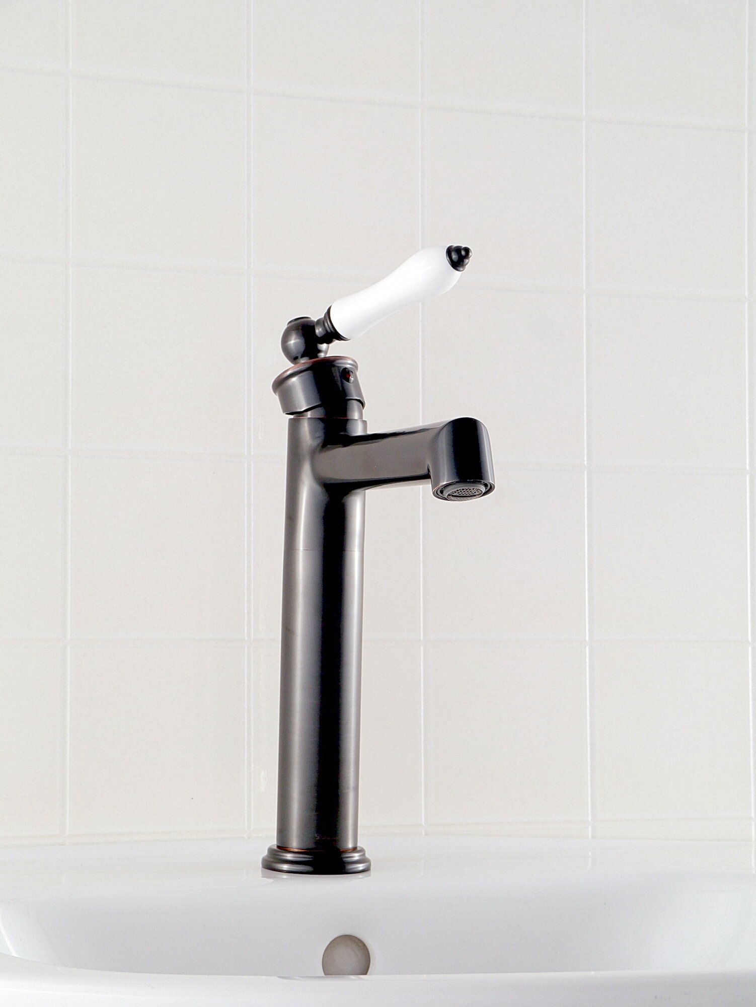 Смеситель Diadonna, для раковины, черный, латунь, однорычажный — фото 1