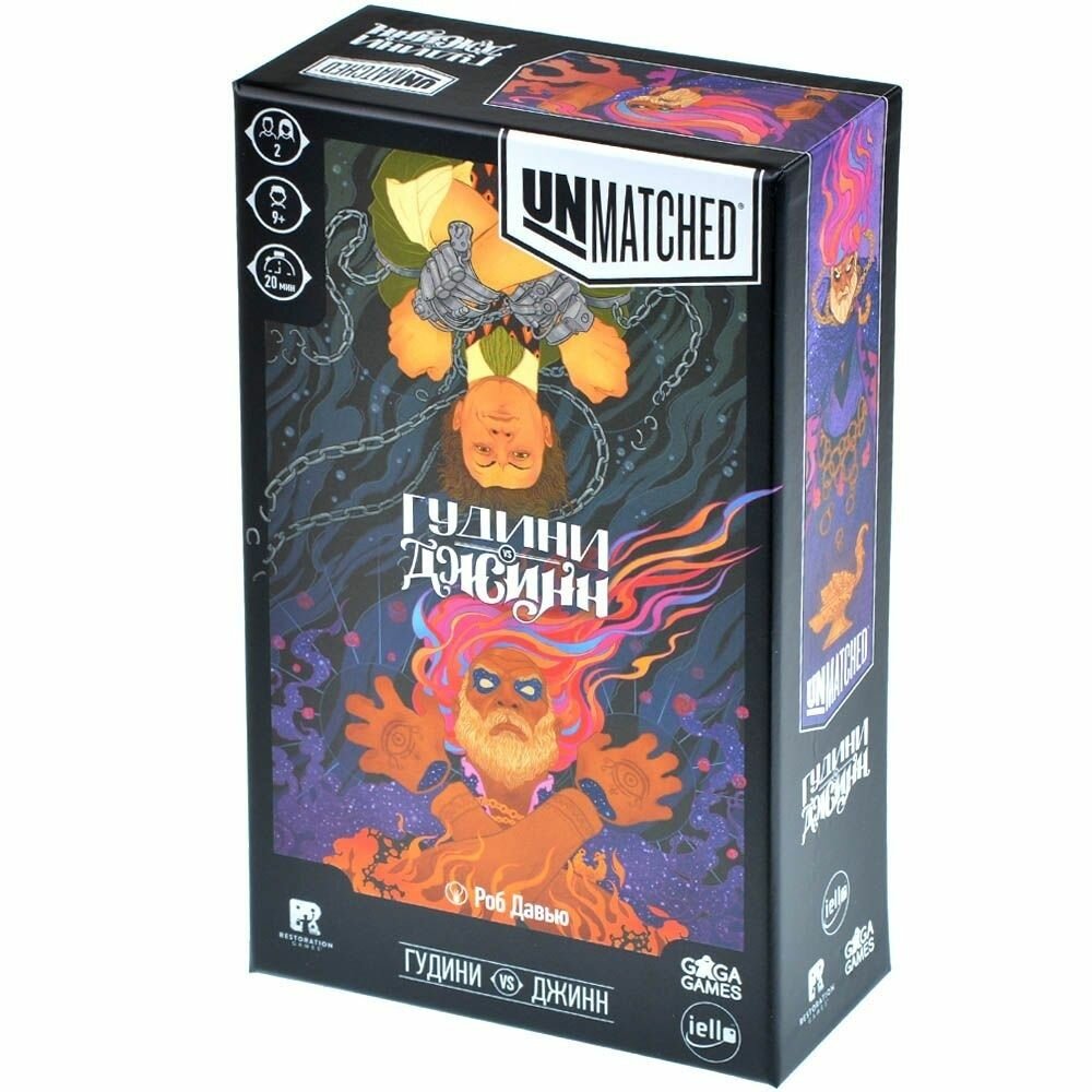 Настольная игра Gaga Games "Unmatched", Гудини против Джинна, в коробке