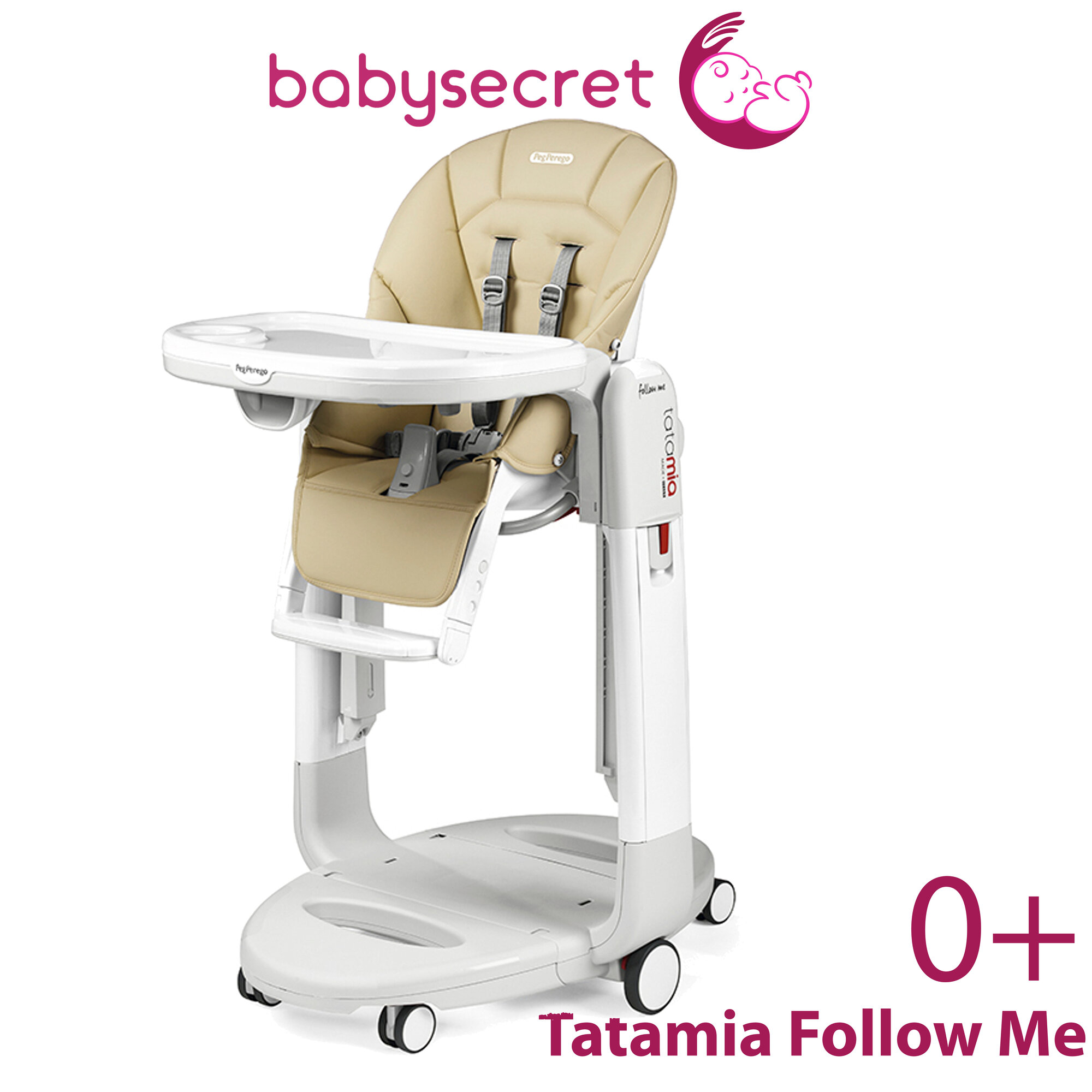 Стульчик для кормления Peg-Perego Tatamia Follow Me paloma