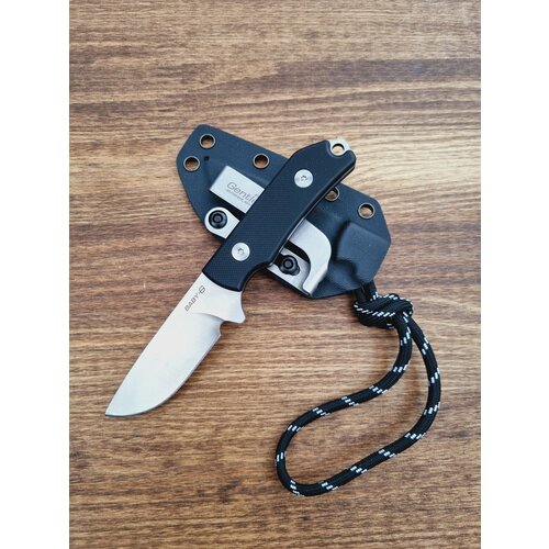 Туристический нож GENTLEMAN Baby Black, D2 сталь, G10 рукоять