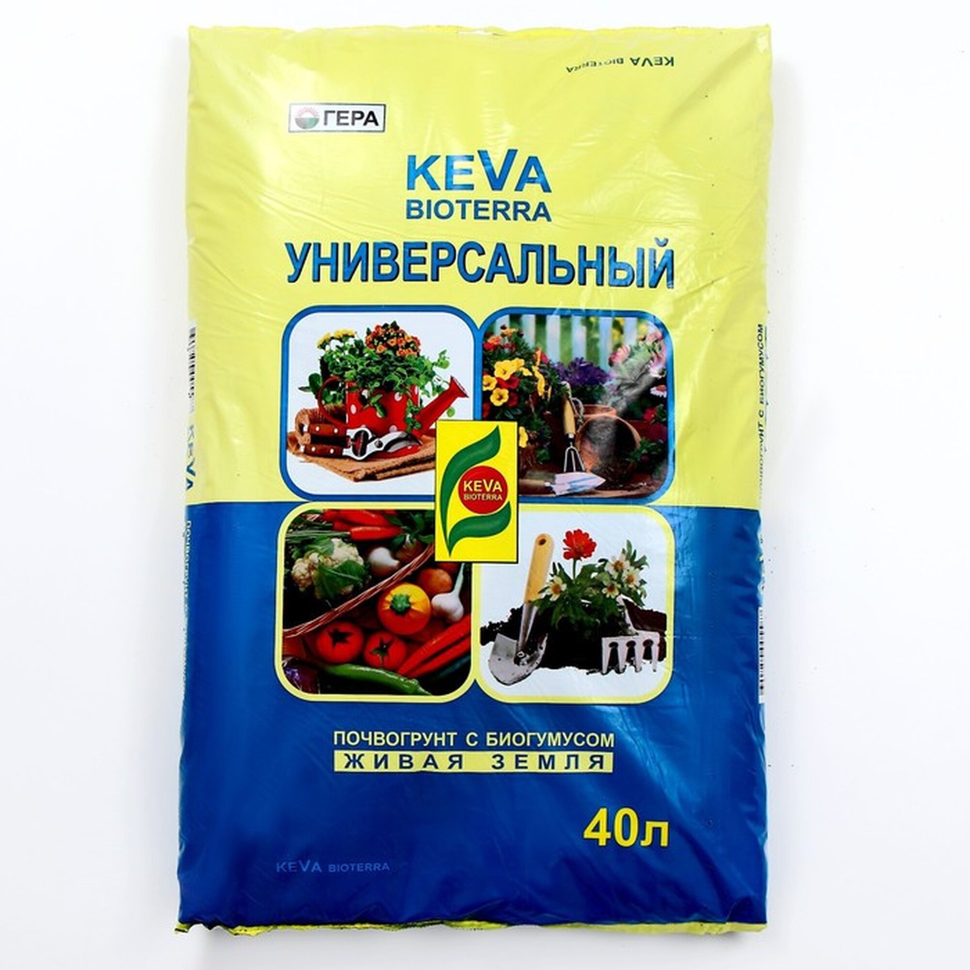 Почвогрунт KEVA BIOTERRA Универсальный 40 л для рассады и комнатных растений