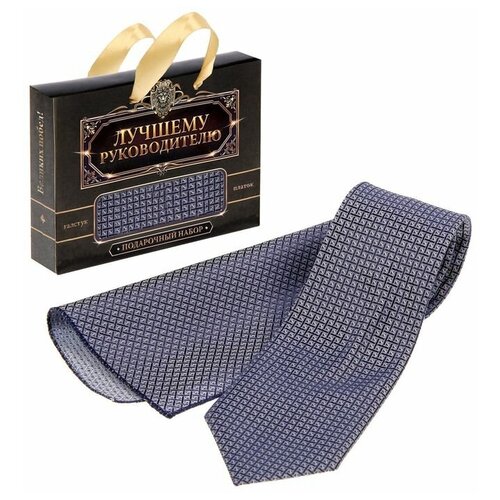 фото Ооо ск подарочный набор "лучшему руководителю": галстук и платок