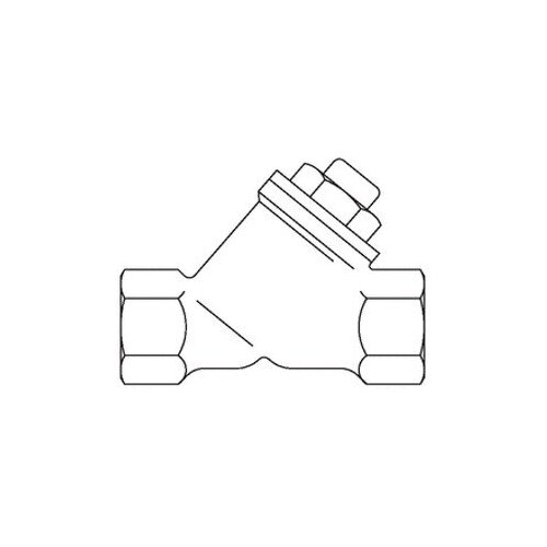 Обратный клапан Oventrop с косой врезкой PN16 Ду 15, бронза, Арт. 1072004