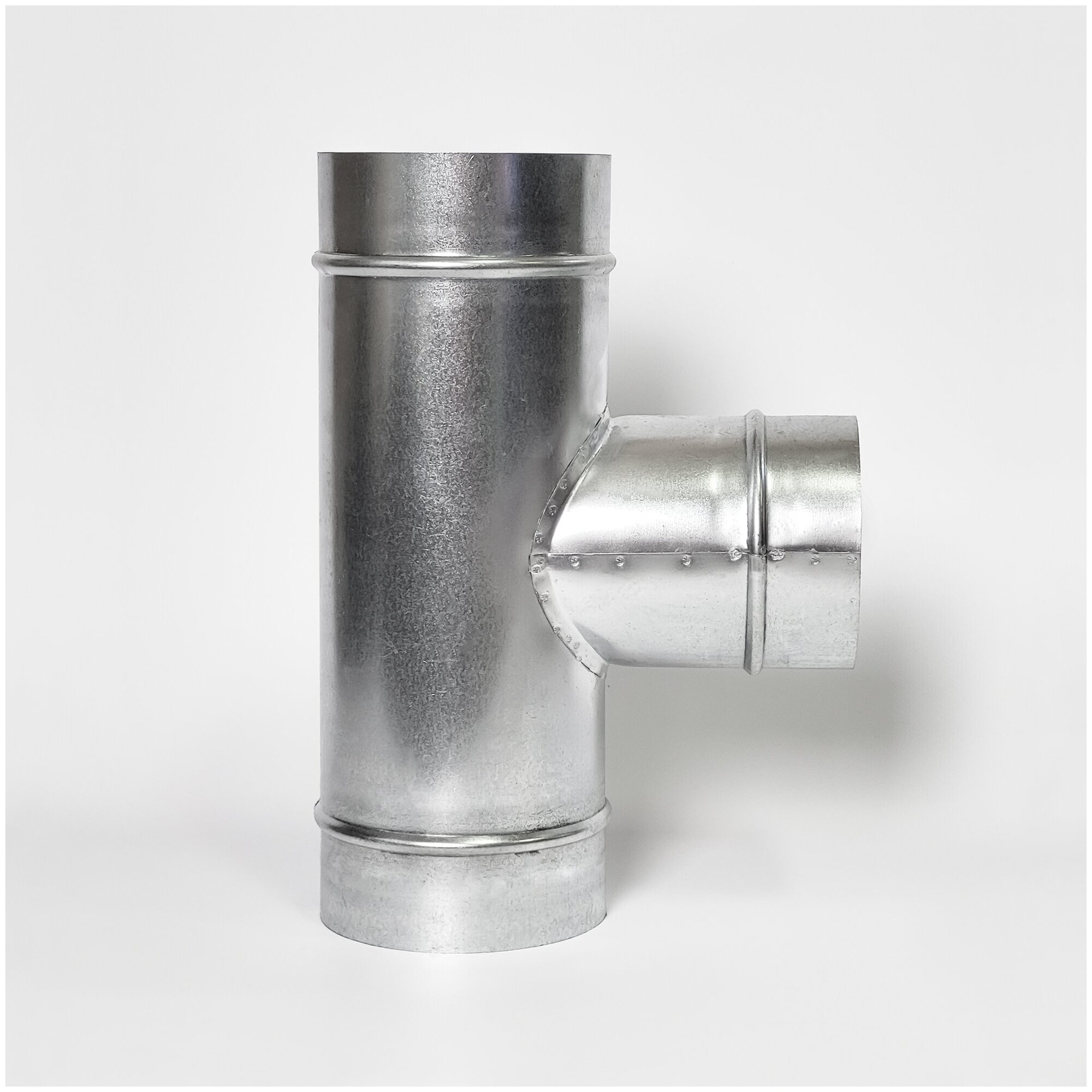 Тройник оцинкованный для воздуховодов d125/100/125
