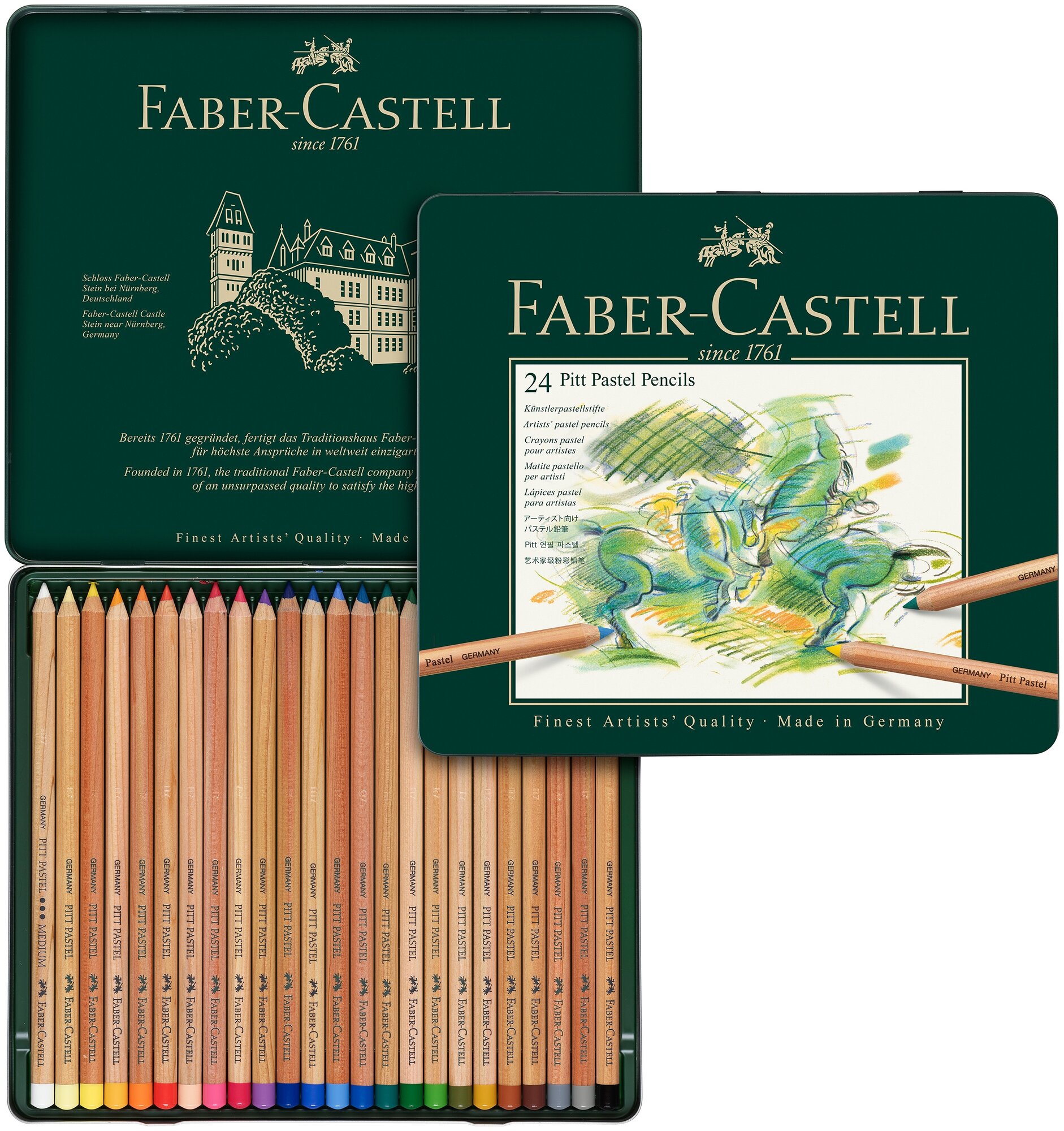 Карандаш пастельные Faber-Castell Pitt 24 цв. - фото №3