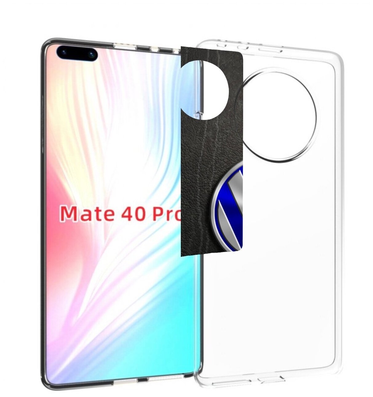 Чехол MyPads volkwagen-фольксваген-3 для Huawei Mate 40 Pro (NOH-NX9) задняя-панель-накладка-бампер