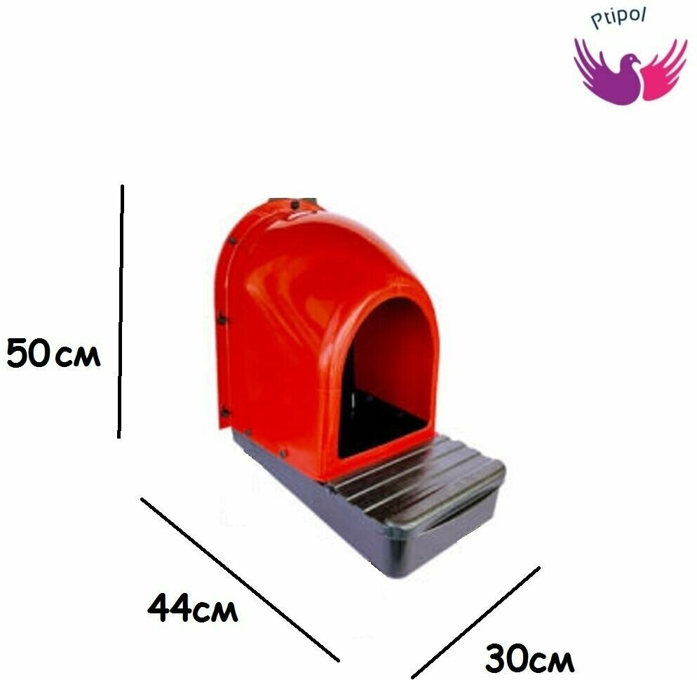 Гнездо для кур несушек Ptipol пластик с яйцесборником пр-ва Турция - фотография № 2