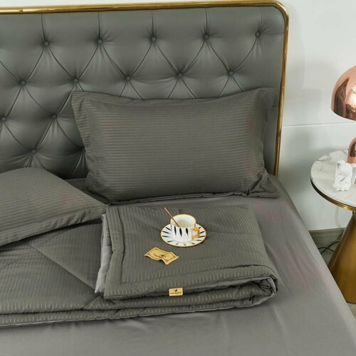 Комплект постельного белья с одеялом - покрывалом ( комфортер ) Однотонный евро однотонный 