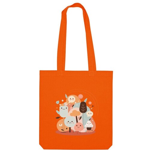 фото Сумка шоппер us basic, оранжевый