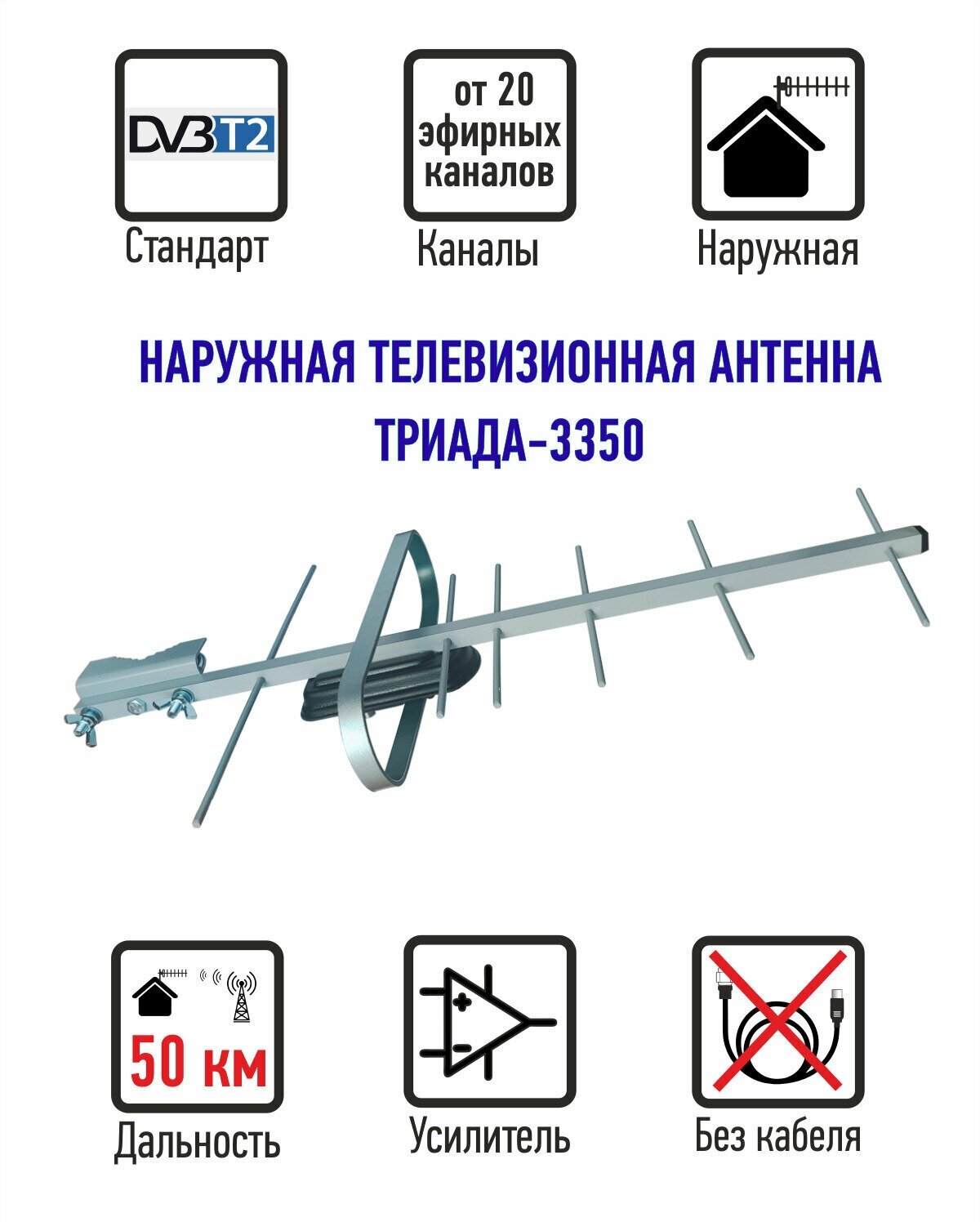 Антенный усилитель ANTENNA.RU Т-3350