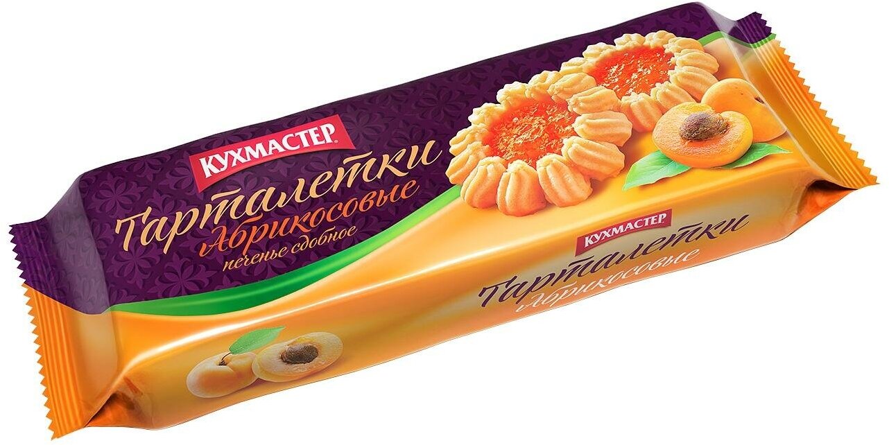 Печенье Кухмастер "Тарталетки абрикосовые" 240г