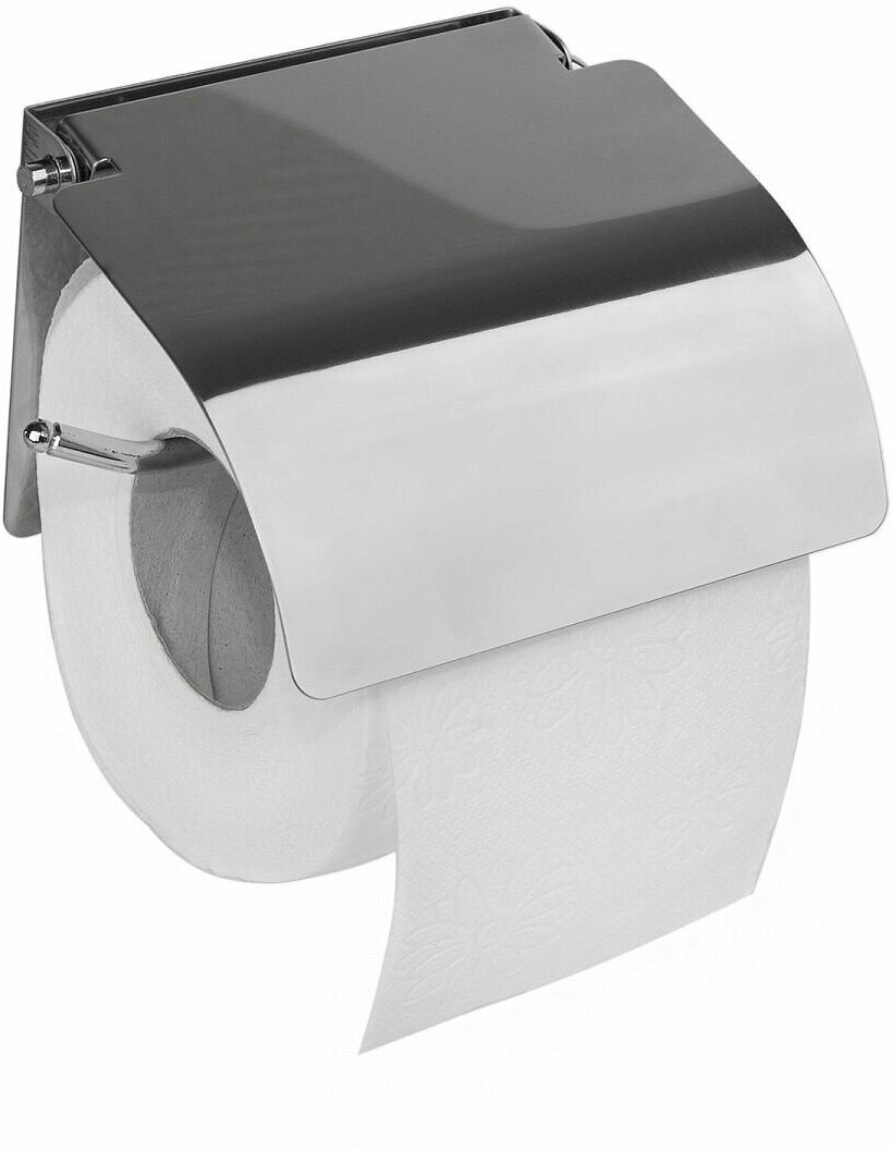 Держатель для туалетной бумаги настенный с крышкой K-881 Аквалиния