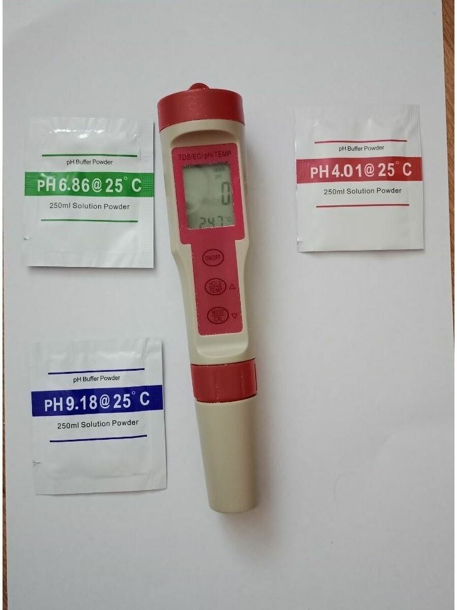 PH метр 4 в 1 t/tds/ec/ph