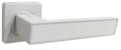 фото Дверные ручки Vantage алюминиевые V52 WH AL (белый мат./белый глянец)