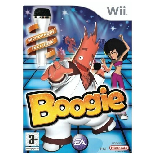 Boogie + Аксессуар Микрофон (Wii/WiiU) английский язык класический игровой контроллер classic controller белого цвета оригинал wii wiiu