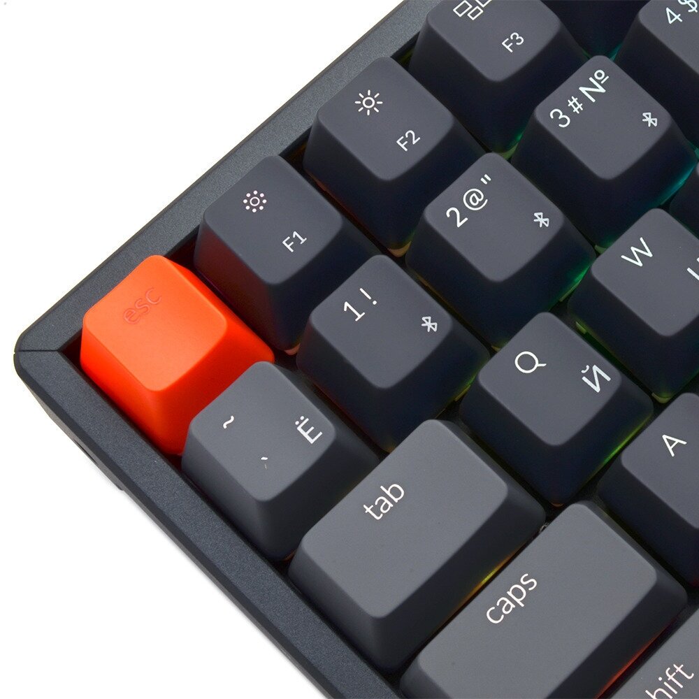 Клавиатура Keychron K2, 84 клавиши RGB подсветка, Hot-Swap, Gateron Red Switch (K2-C1H) - фото №12