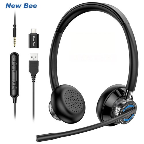 New Bee Гарнитура New Bee H361 / USB / проводная гарнитура