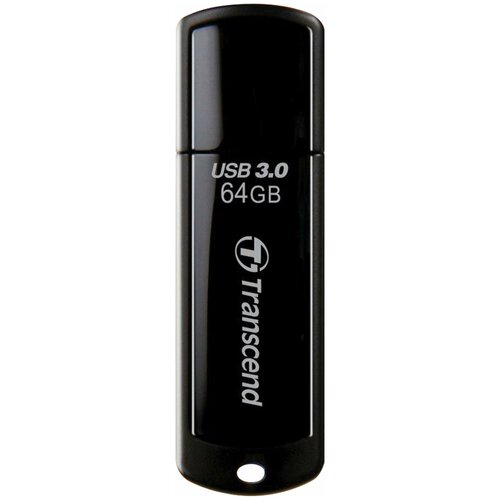 флешка transcend jetflash 700 16 гб 1 шт черный Флеш-диск 64 GB TRANSCEND Jetflash 700 USB 3.0, черный, TS64GJF700