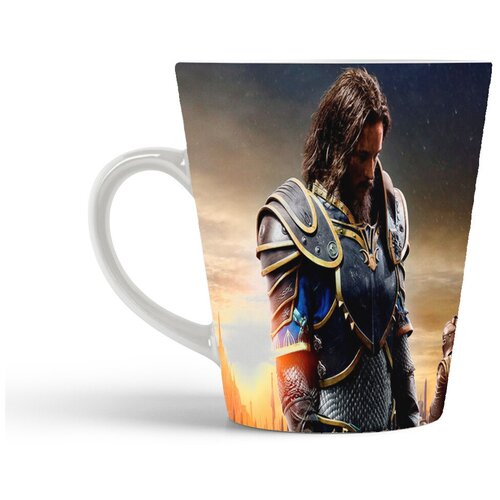 фото Кружка-латте coolpodarok варкрафт лотар warcraft lotar (мужчина в доспехах)