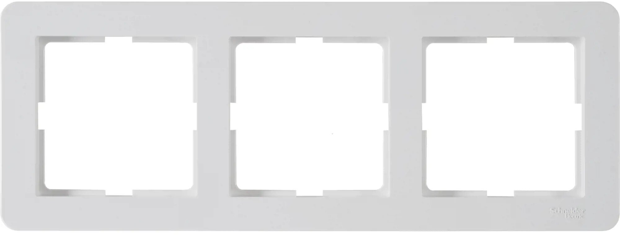 Рамка для розеток и выключателей Systeme Electric W59 Deco 3 поста цвет белый