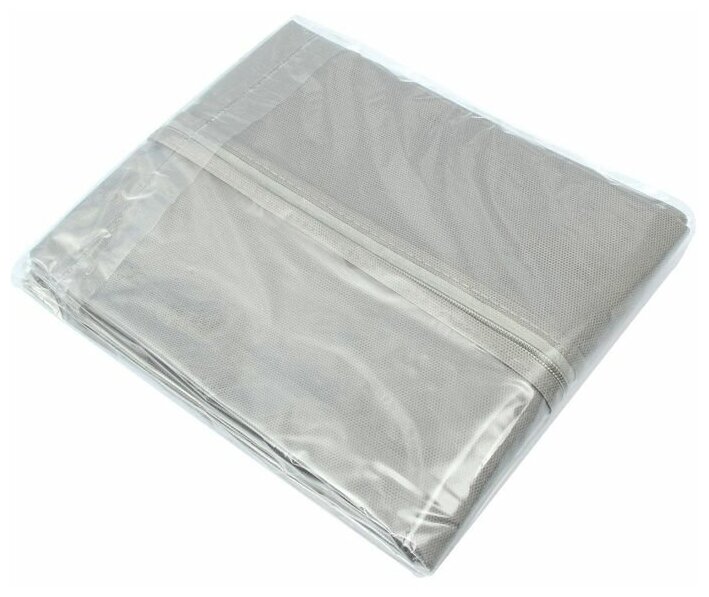 Чехол для одежды 60×100 см, спанбонд, цвет серый - фотография № 3