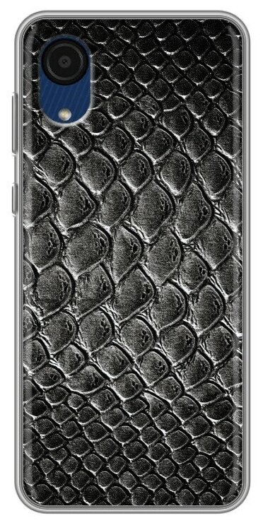 Дизайнерский силиконовый чехол для Samsung Galaxy A03 Core Кожа змей