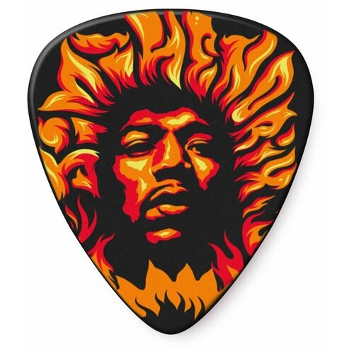 медиаторы жесткие 6 шт dunlop jimi hendrix voodoo fire jhp14hv 6pack JHP14HV Hendrix Voodoo Fire Медиаторы, 6шт, Dunlop