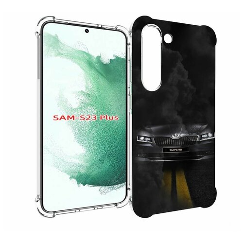 чехол mypads skoda шкода 3 мужской для samsung galaxy xcover pro 1 задняя панель накладка бампер Чехол MyPads skoda шкода 1 для Samsung Galaxy S23 Plus + задняя-панель-накладка-бампер