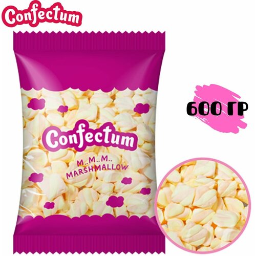 Зефир жевательный маршмеллоу Confectum Twisted жевательный с ароматом абрикоса, 600 г , Конфектум