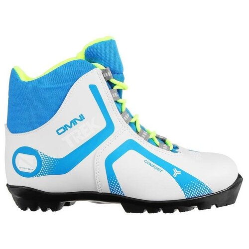 фото Trek ботинки лыжные trek omni 5 nnn, цвет белый, лого синий, размер 37