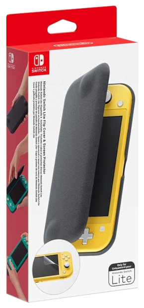 Оригинальный чехол с крышкой и защитной пленкой для Nintendo Switch Lite