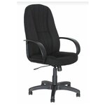 Компьютерное кресло ЯрКресло Кр27 для руководителя текстиль (черный) - изображение