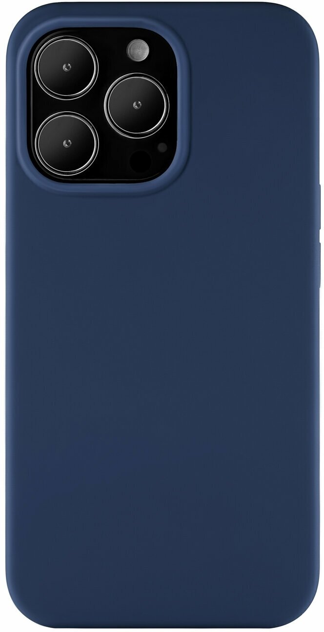 Чехол uBear Touch Mag Сase (Liquid silicone) для iPhone 13 Pro, MagSafe Compatible, синий