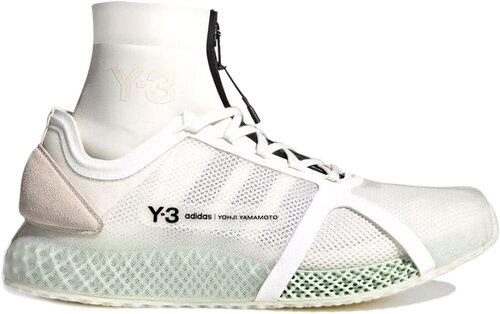 Кроссовки Y-3 ADIDAS, летние, повседневные, натуральная кожа, размер 4, белый