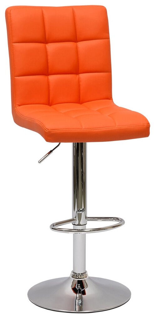 Барный стул Barneo N-48 Kruger оранжевая кожа