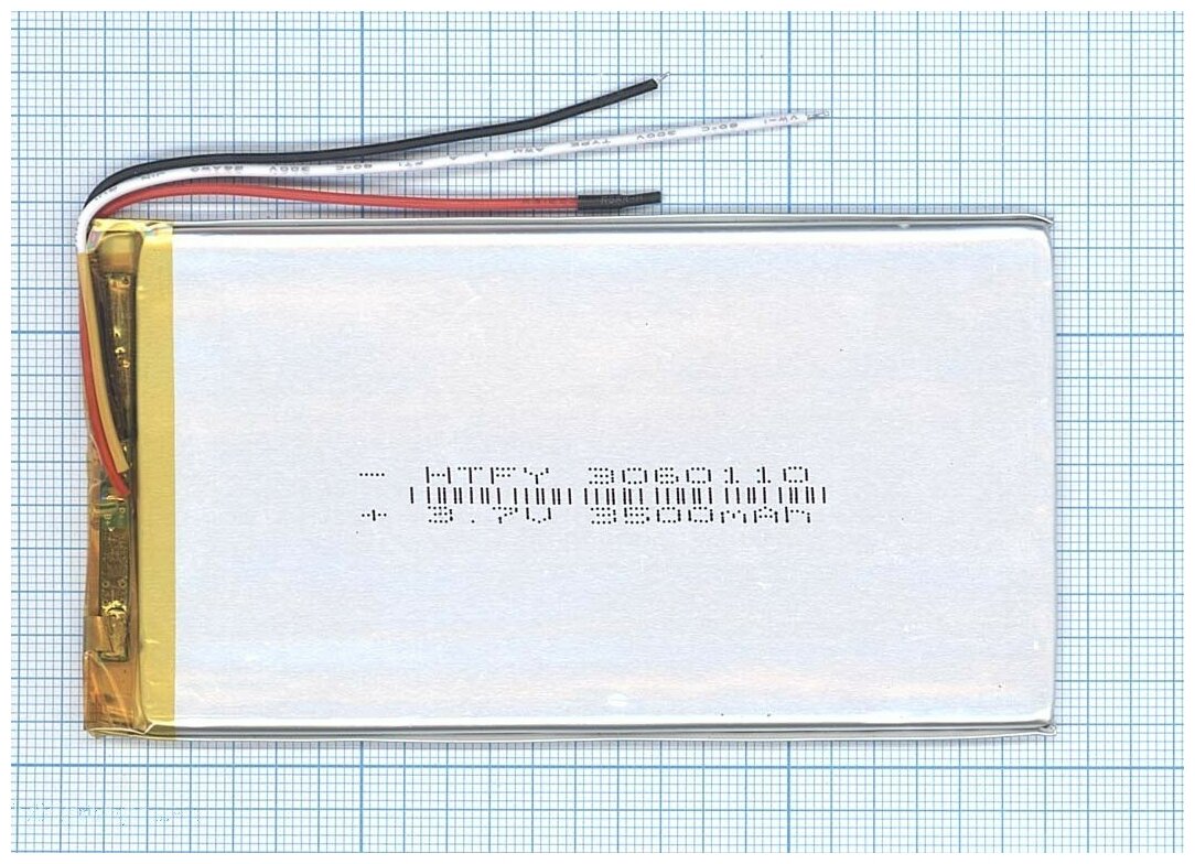 Аккумулятор Li-Pol (батарея) 3x60x110mm 3pin 3.7V/3500mAh