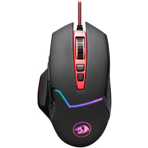 Мышь проводная Defender RGB Redragon Inspirit 2 12400 DPI оптическая подсветка USB 7 кнопок цвет чёрный арт77644 208100₽