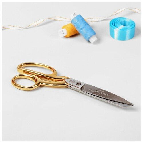 Ножницы портновские, самозатачивающиеся, 8'', 20 см, цвет золотой