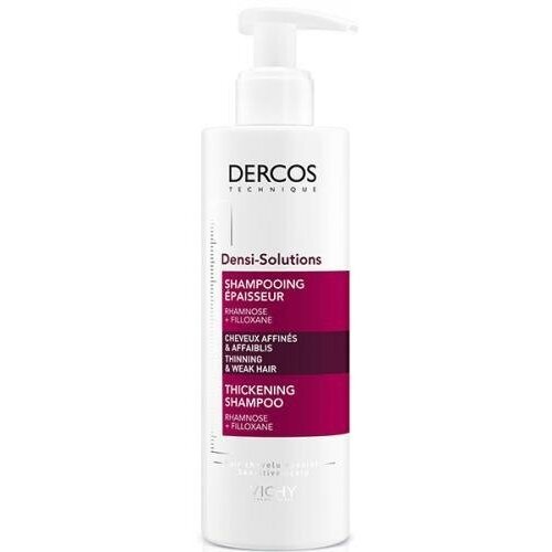 Vichy Dercos Шампунь уплотняющий Densi-Solutions для волос, 250 мл. Уплотняет их на 40% уже после первого применения.
