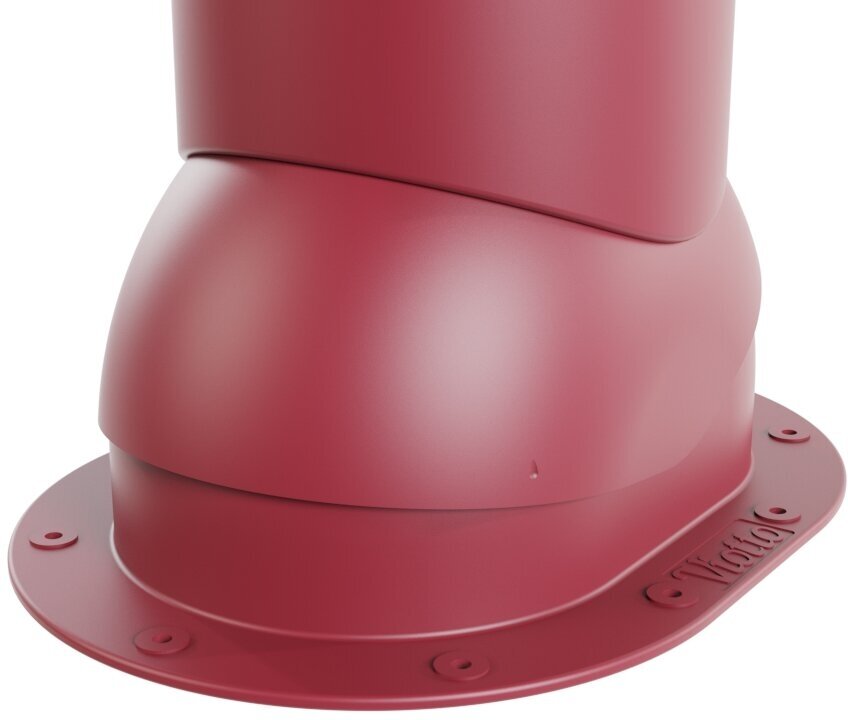 Труба вентиляционная Viotto, для готовой мягкой и фальцевой кровли, d-110мм, h-550мм, утепленная, красное вино (RAL 3005) - фотография № 2