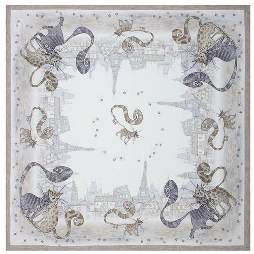 Santalino Скатерть Котики цвет белый 74х74 см 620₽